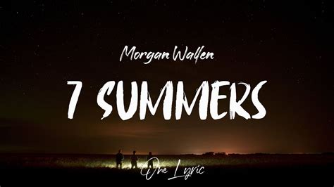 7 Summers Lyrics by Morgan Wallen from the custom_album_6028609 album - including song video, artist biography, translations and more: Yeah, you used to …